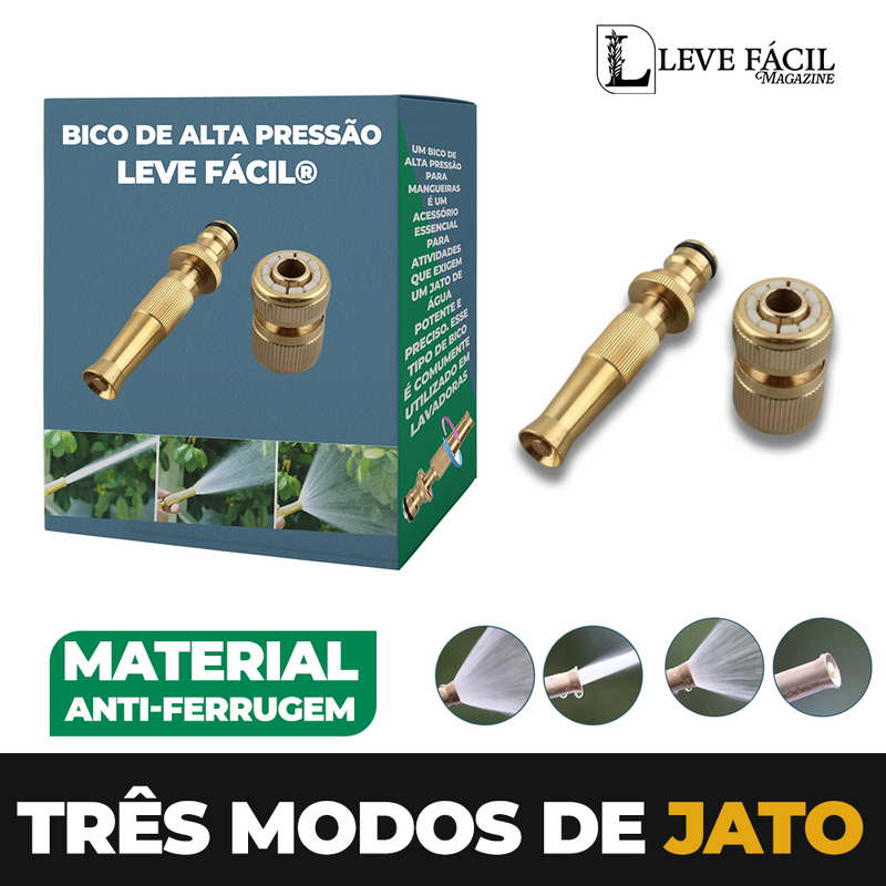 Bico de Mangueira Alta Pressão® - Três Níveis de Jato (LEVE 2 PAGUE MENOS)