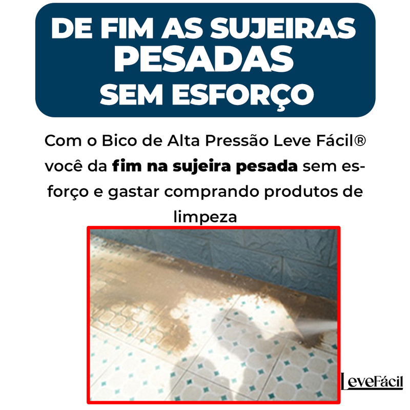 Bico de Mangueira 2.0 Ultra Slim 3 em 1 Leve Fácil® - Três níveis de pressão (LEVE 2 PAGUE MENOS)